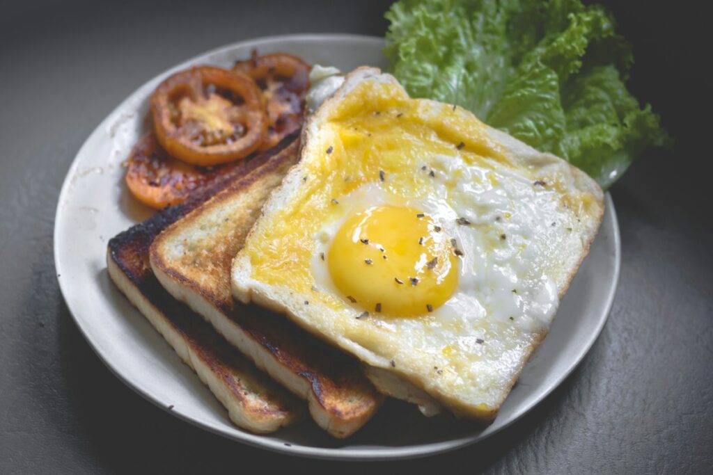 morning campfire breakfast